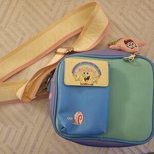 SpongeBob SquarePants Kids Crossbody Bag - Blue and Green